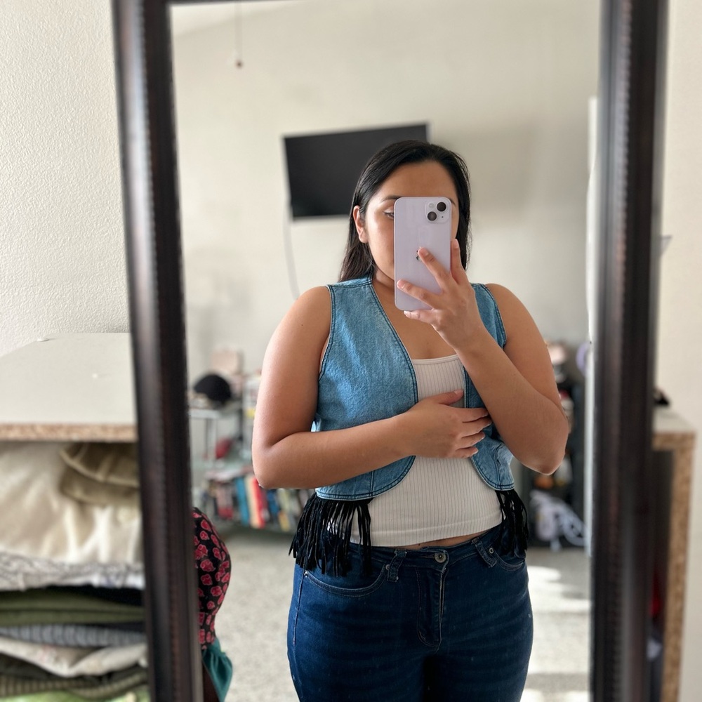 🌸✨ Denim Blue Vest
